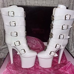 Hustler XTRA 7 Inch Platform Stiletto Boot/Like New/SIZE 10